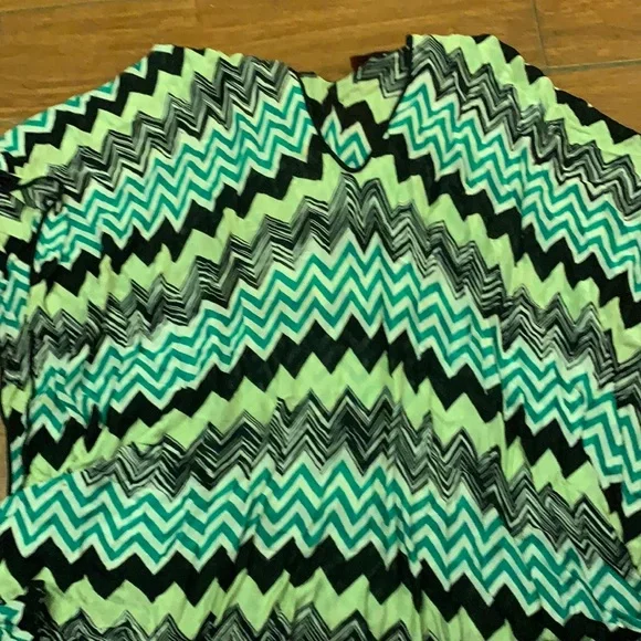 Missoni mare gorgeous greens and black cover up dress